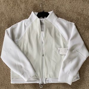 Athleta reflective jacket, white, NWT
